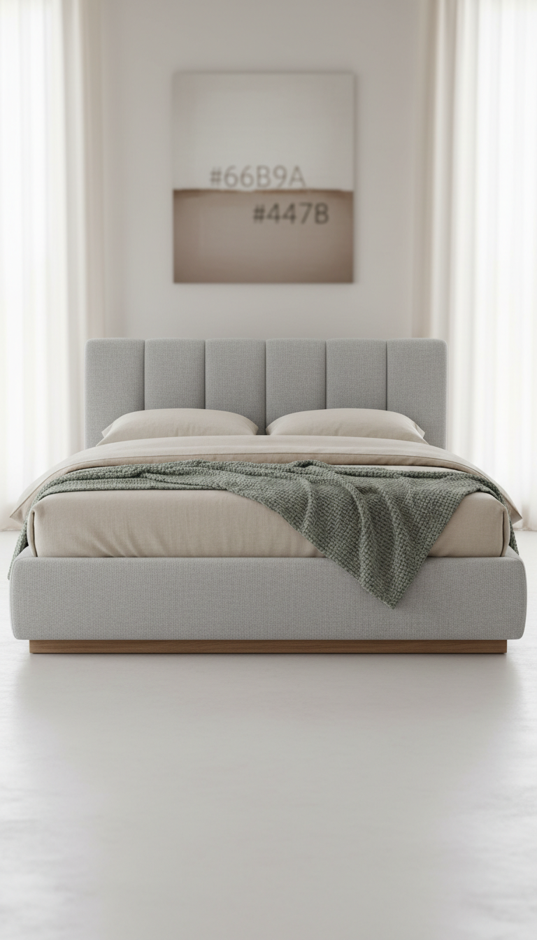 Marina Linen Low-Profile Bed