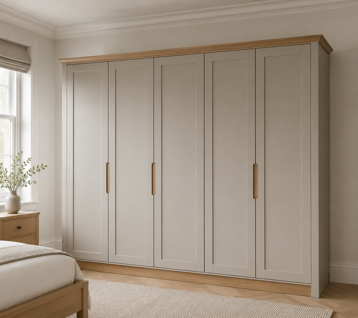 Crown Bay Hampton ivory wardrobe