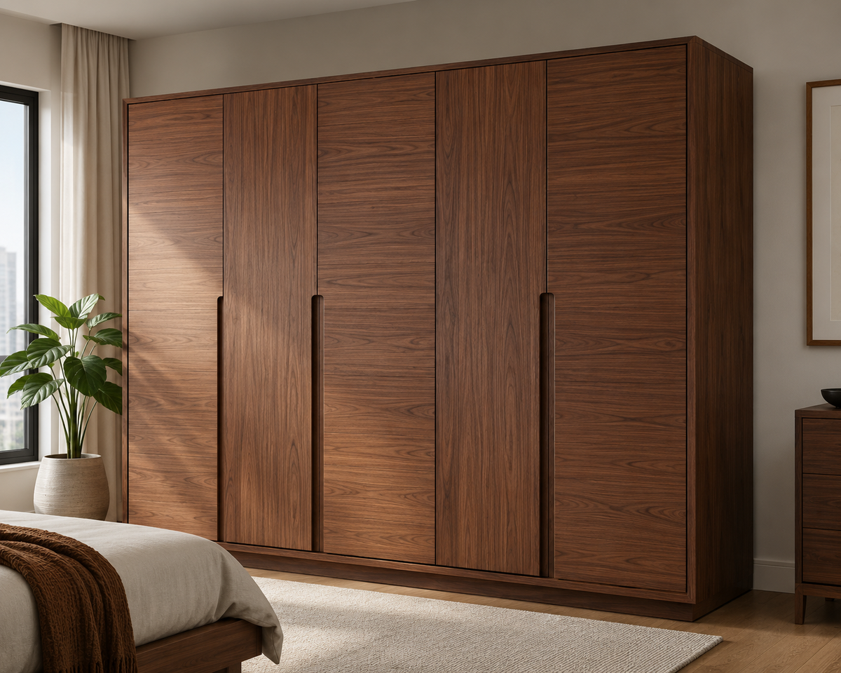 Crown Bay Havana dark walnut wardrobe