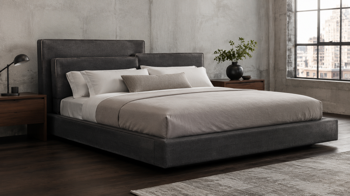 Crown Bay Manhattan Tailored Platform Bed