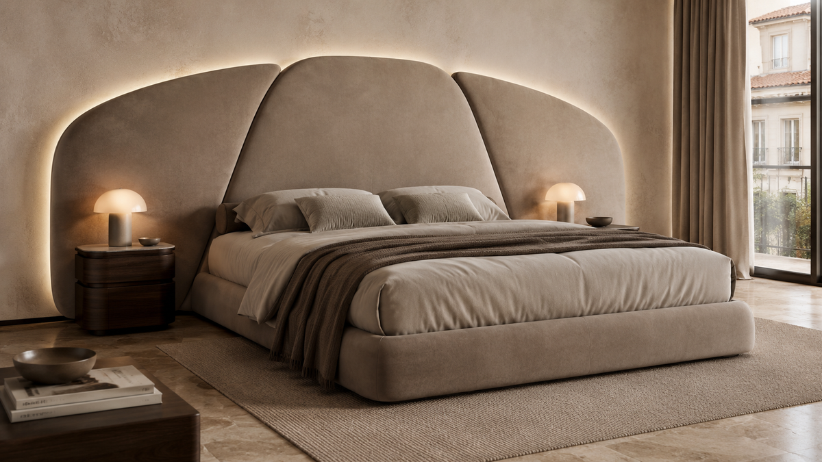 Crown Bay Milano Curved Headboard Divan