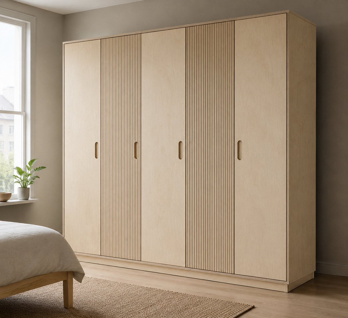 Crown Bay Vienna natural oak wardrobe